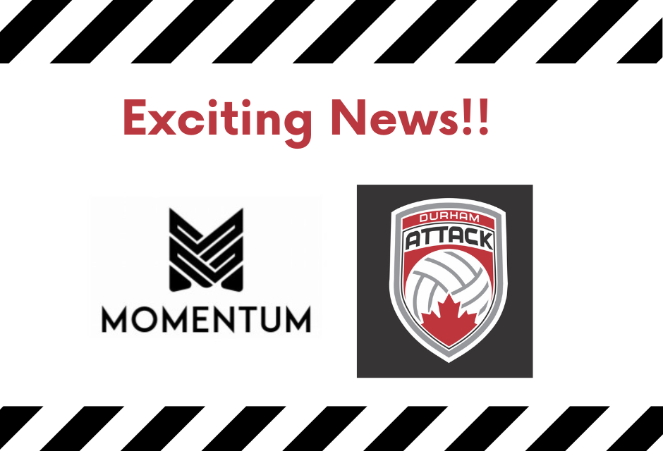 DURHAM ATTACK VOLLEYBALL CLUB PARTNERS WITH MOMENTUM VOLLEYBALL